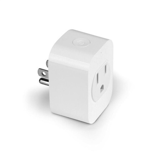Aluratek ASHP01F eco4life Smart WiFi Outlet Plug, 2.4 GHz, 120 V, 10 A/1200 W, Alexa and Google Assistant