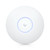 Front view of Ubiquiti U6-Pro  featuring a sleek, white enclosure with a central LED indicator