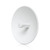 Ubiquiti PBE-5AC-Gen2-US PowerBeam 5AC Gen2 angled front view with 25 dBi dish reflector and integrated airMAX AC radio