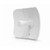 Front view of Ubiquiti LBE-5AC-Gen2-US featuring a sleek, white enclosure with the Ubiquiti logo centered on the front