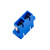 Iuron Duplex Coupler SC/UPC to SC/APC Duplex Metal Cover Shuttered Fiber Optic Adapter (No Flange)