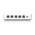 Rear view of Ubiquiti UCG-ULTRA with four (GbE) RJ45 ports and one 1/2.5 GbE RJ45 port