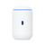 "Front view of Ubiquiti UDR7 highlighting the 0.96"" LCD status display and blue LED ring indicator"