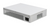 MikroTik CSS318-16G-2S+IN rear angled view showing AC power input and ventilated metal enclosure
