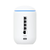 Ubiquiti UDR7-US rear view showing 10G SFP+ WAN, 2.5GbE WAN, three 2.5GbE LAN ports, microSD slot, and power input