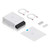 Ubiquiti UACC-Retrofit-PSU-12V power supply kit with wiring cables, mounting plate, screws, and installation accessories