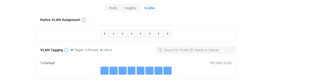 vlan viewer screen