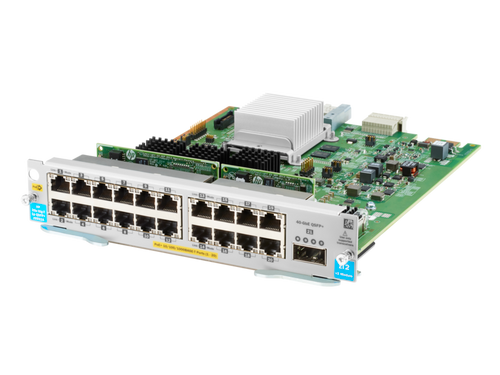 J9992A - Aruba 20-port 10/100/1000BASE-T PoE+ MACsec / 1-port 40GbE QSFP+ v3 zl2 Module