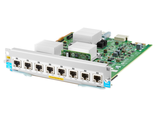 J9995A - Aruba 8-port 1/2.5/5/10GBASE-T PoE+ MACsec v3 zl2 Module