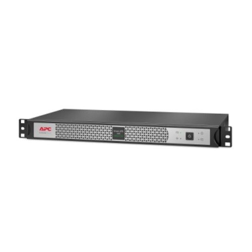 SCL500RM1UCNC - APC Smart-UPS, Line Interactive, 500VA, Lithium-ion, Rackmount 1U, 120V, 4x NEMA 5-15R outlets, Network Card, Short Depth