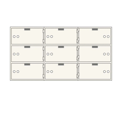 SoCal Bridgeman SDX-9 Safe Deposit Boxes