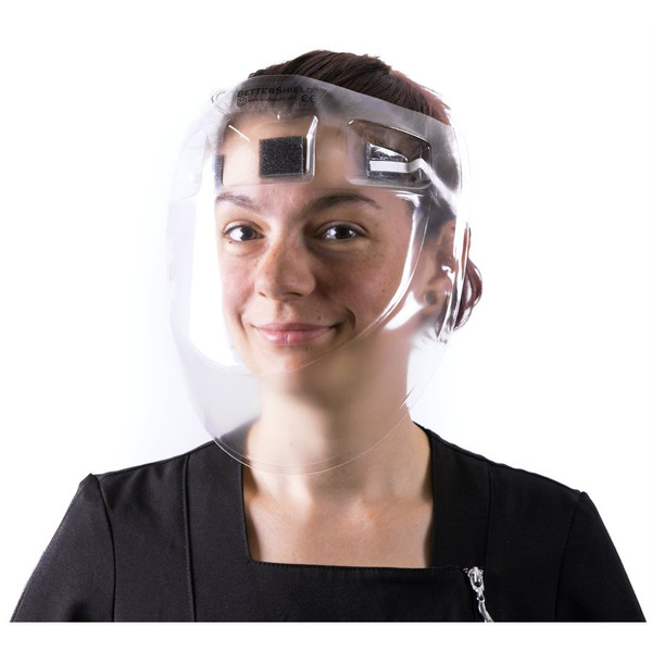 CURVED PROTECTIVE FACE SHIELD