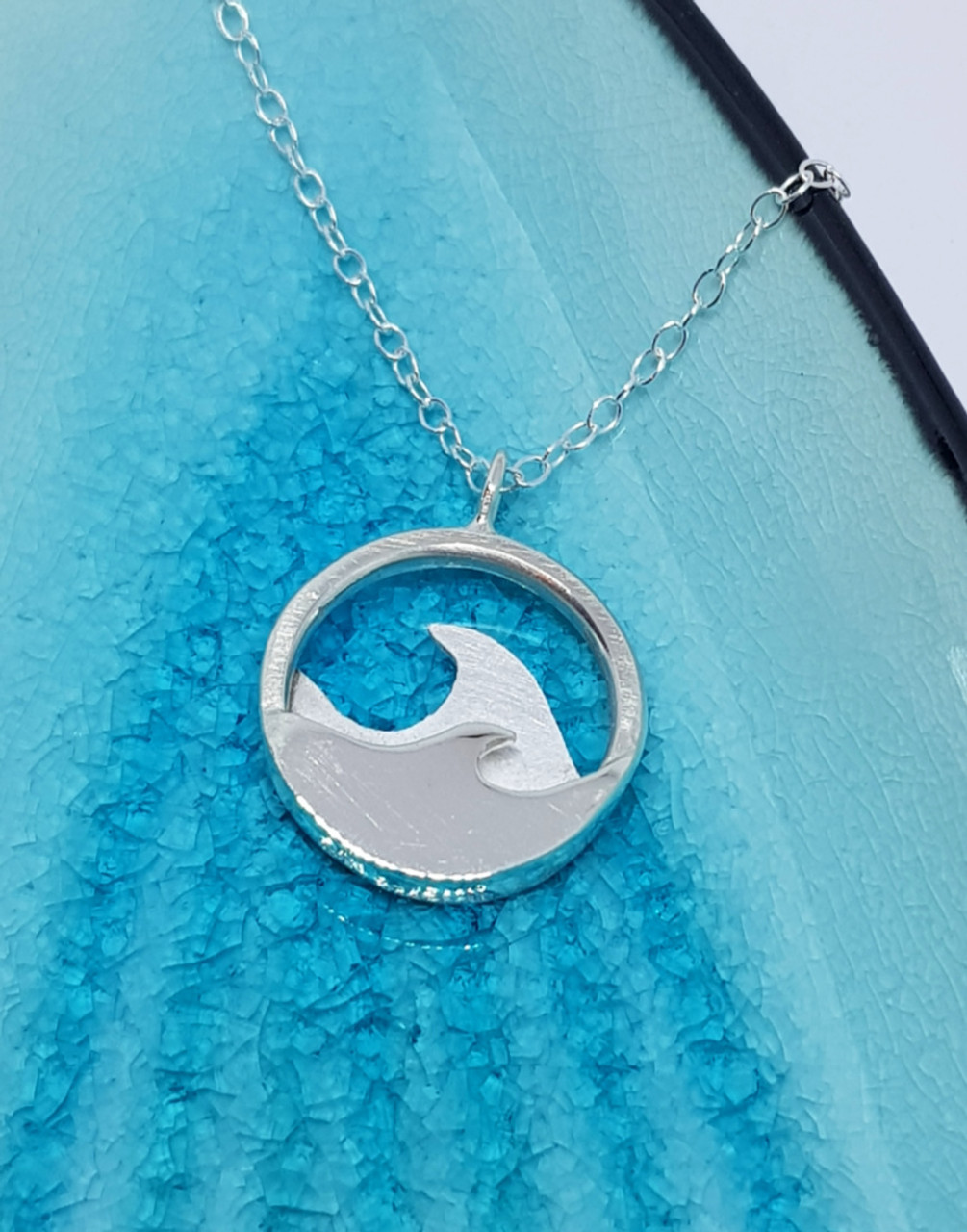 Sterling Silver Three Wave Necklace - The Silver Seahorse