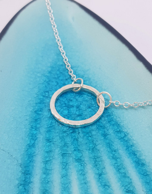 White Sapphire Interlinked Swirls Necklace – Dandelion Jewelry