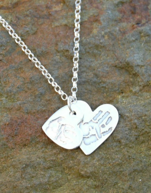 Handmade Handprint Footprint jewellery. Creating personalised keepsake ...