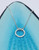 Delicate silver circle halo necklace
