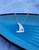 Sterling silver sail boat necklace