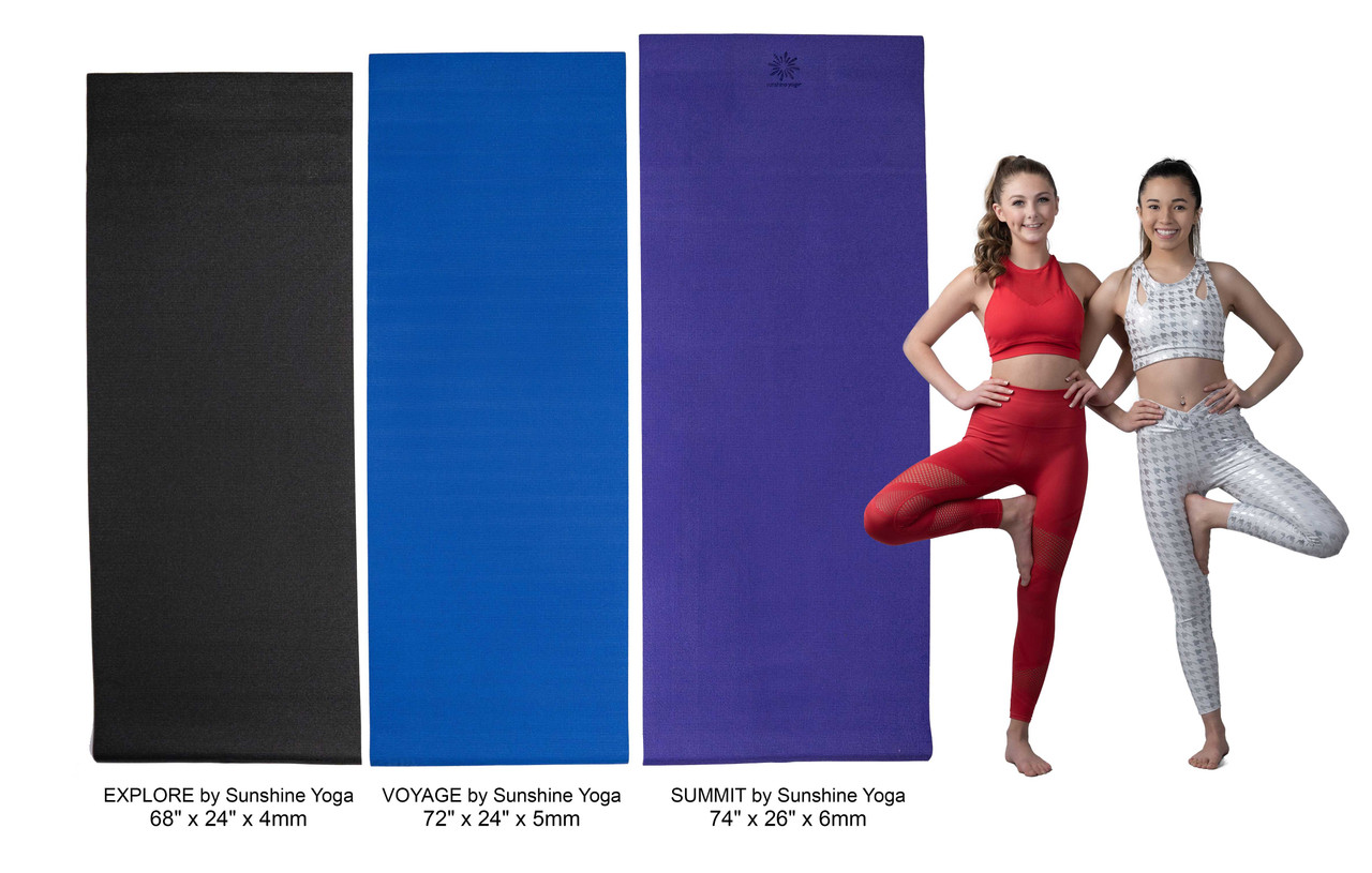 Hello Fit Yoga Mats - (68 x 24 x 4mm) - 10 Pack with 10 Bags