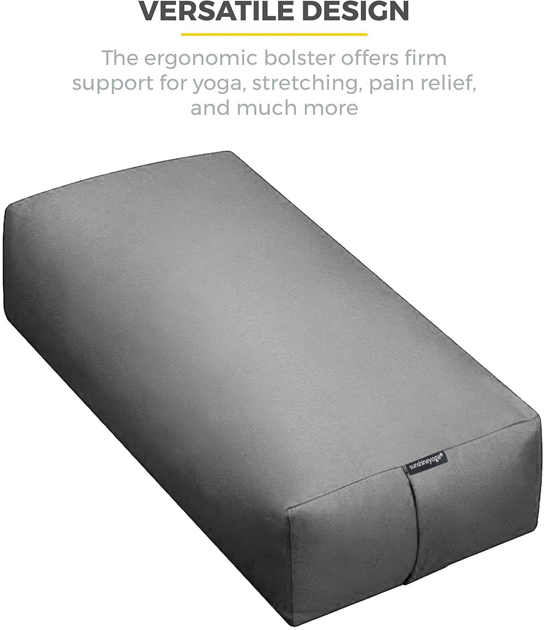 Deluxe Large Rectangular Yoga Bolster | Shop Now