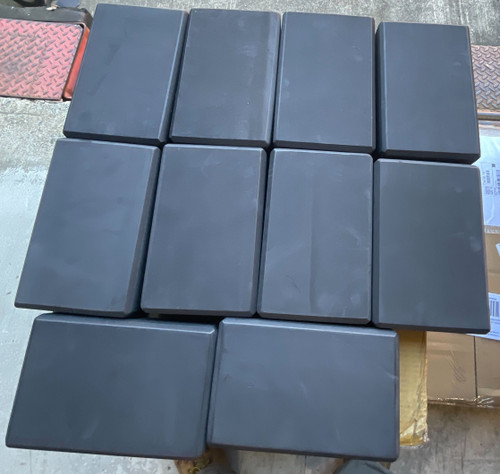 CLOSEOUT -    3" Yoga Blocks, 10 Pack, 3" x 6" x 9" - Black