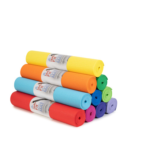 CLOSEOUT - Hello Fit Yoga Mats - 10 Pack (68" x 24" x 4.5mm) - Colorful