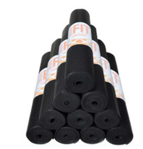 CLOSEOUT - Upward Fit Classic Yoga Mat - 10 pack - Black