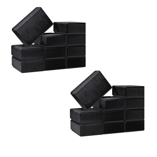 Hello Fit® 3 inch Yoga Blocks – 20 Pack (3in x 6in x 9in)