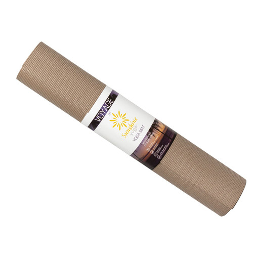 OPENBOX - Voyage Yoga Mat by Sunshine Yoga (74" x 24" x 5mm) - Single - Mocha
