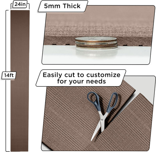 OPENBOX - Grippety Floor Runner (30ft x 24in x 1/5in) - Mocha