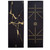 Black Flow - reversible printed mat with alignment lines