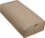 OPEN BOX - Deluxe Rectangular Yoga Bolster, 24" x 6" x 12" - Mocha
