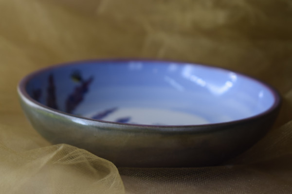  (SHB06-LM) 6" Shallow Hummus Bowl- Lavender Moon