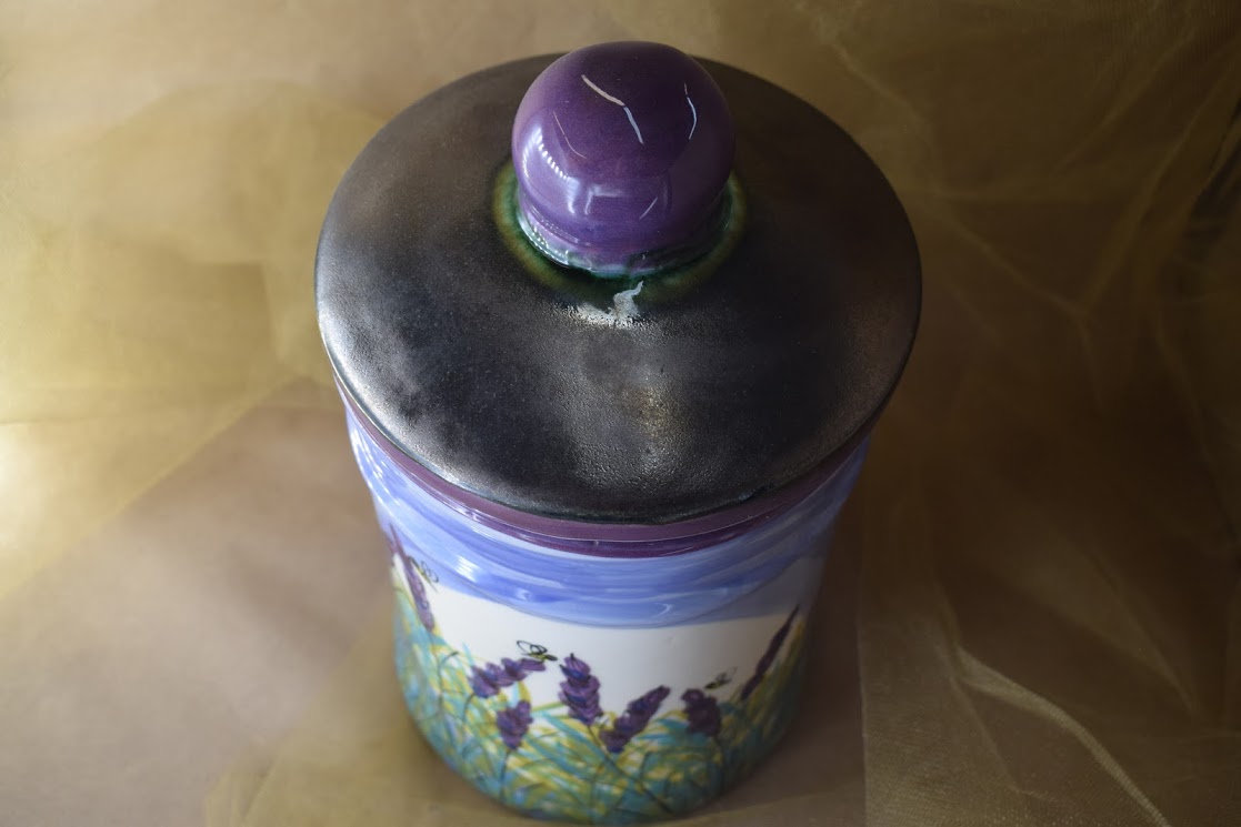 (LC10-LM) 10" Large Canister- Lavender Moon