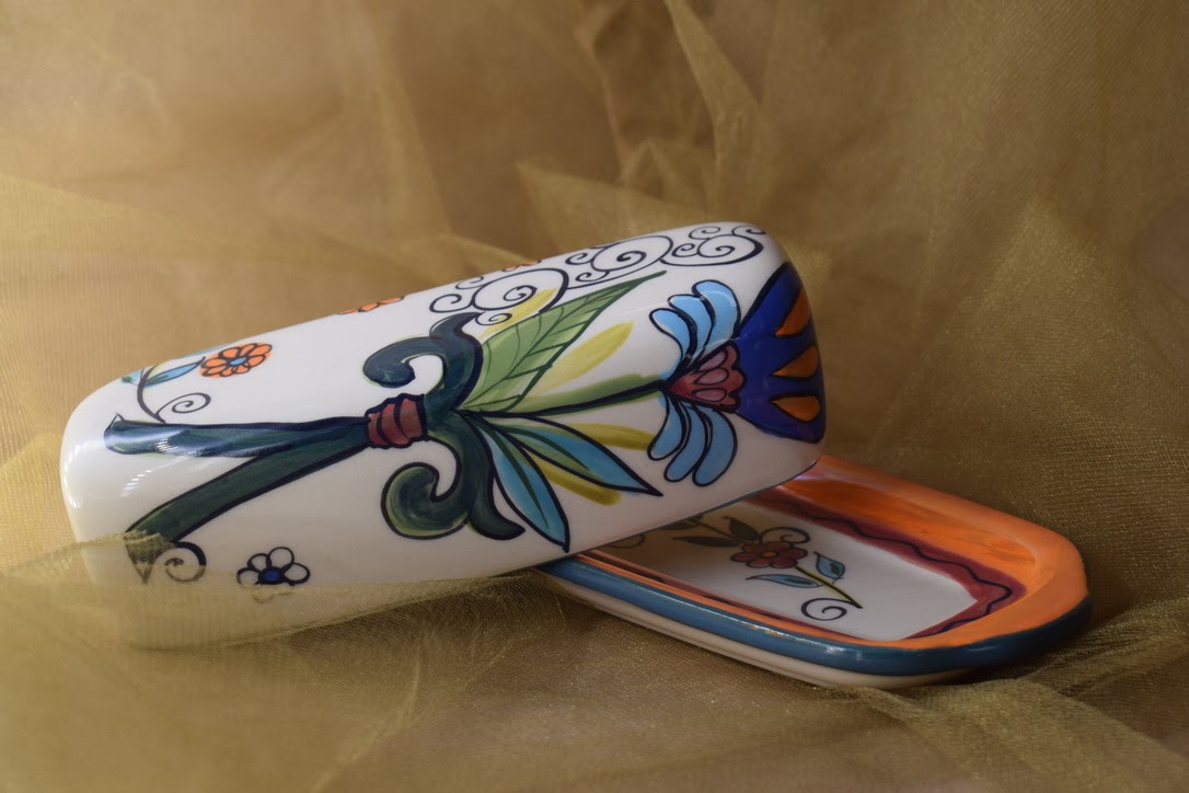 (BDLG-MNC) Large Butter Dish- Mandarino