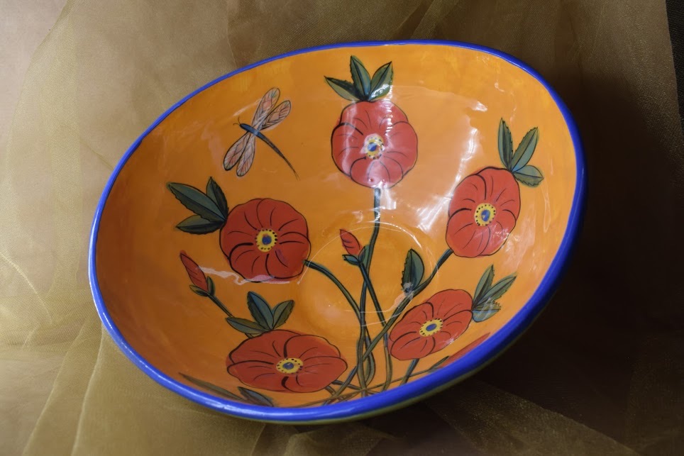 (LB22-PP) Funky Bowl- Poppy