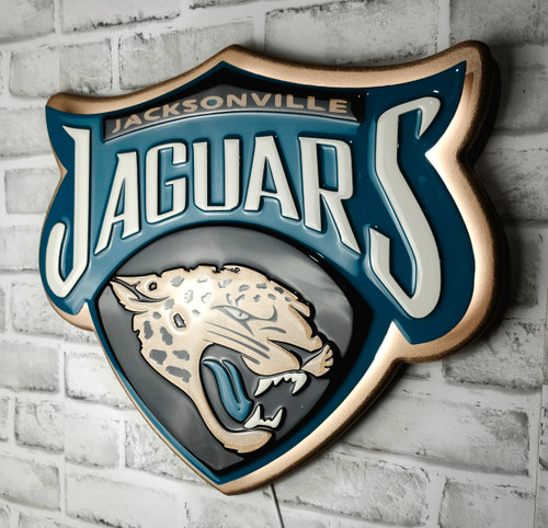 Jaguars 3D Lighted Wall Art