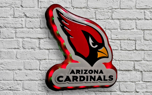 Arizona Cardinals 3D Lighted Wall Art with Remote