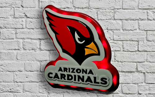 Arizona Cardinals 3D Lighted Wall Art with Remote