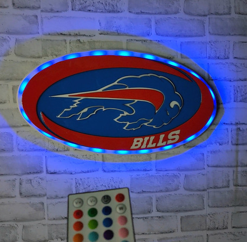 Bills 3D Lighted Wall Art with Remote