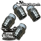 1/2" NPT - 3/8" PTC Straight Air Ride Fittings Pair