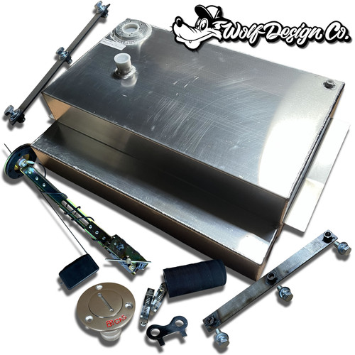 1973-1987 C10 Aluminum Gas Tank - SquareBody Relocation Under Bed 19 Gallon Fuel Tank