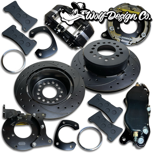Ford 9" Disc Brake Conversion Kit 12" Rotor Drum E-Brake