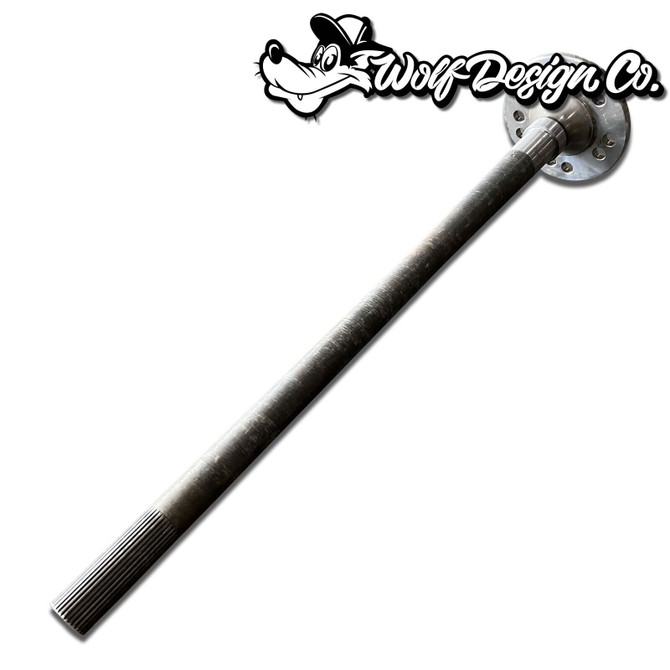 4140 Forged Steel Ford 9" 31 Spline Axle Shafts 24" Cut To Length Big Bearing