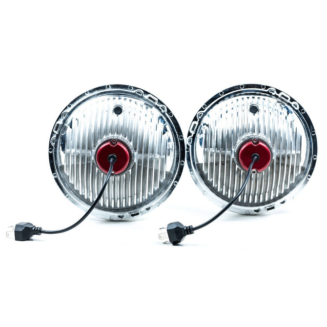 Holley 7" Sealed Beam Retro Headlights-Modern White Beam