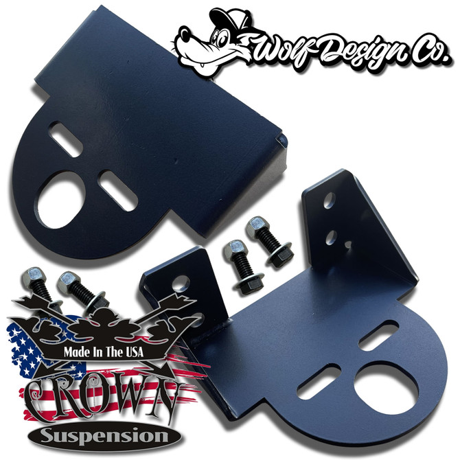 Rear Upper Frame Air Ride Brackets Bolt On For 2500 or 2600 Bags