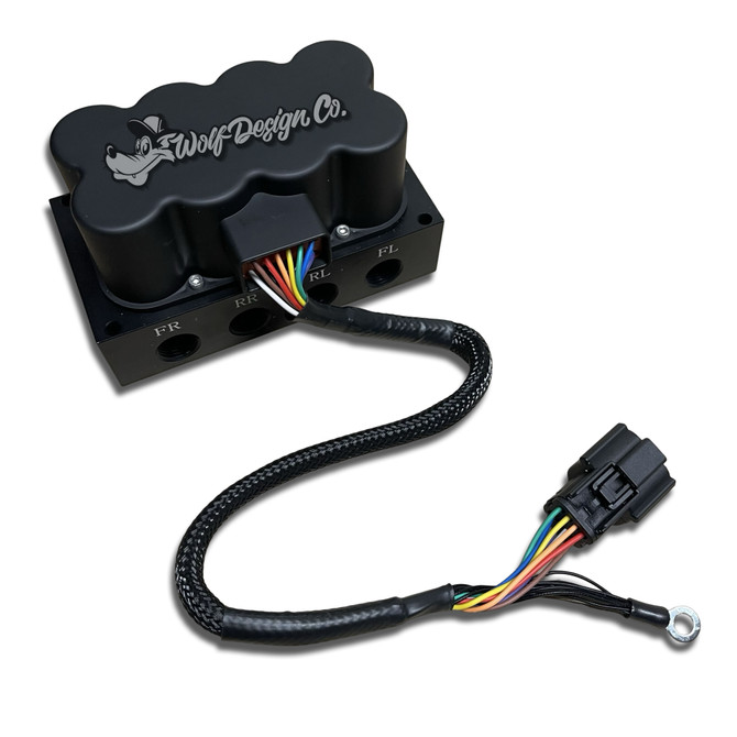 Air Ride Bag Manifold Management 4 Corner Valve With 9 Switch Controller