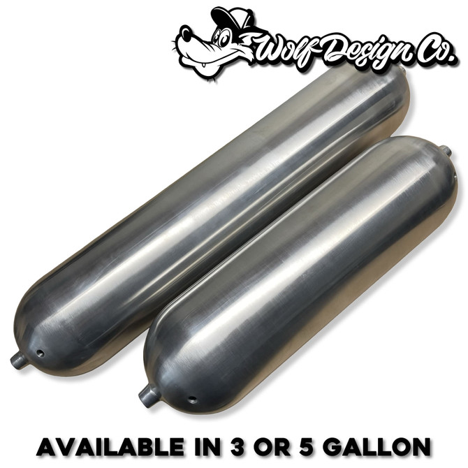 Seamless Aluminum Air Tank 5 Gallon Air Tank 33" - 9 Port