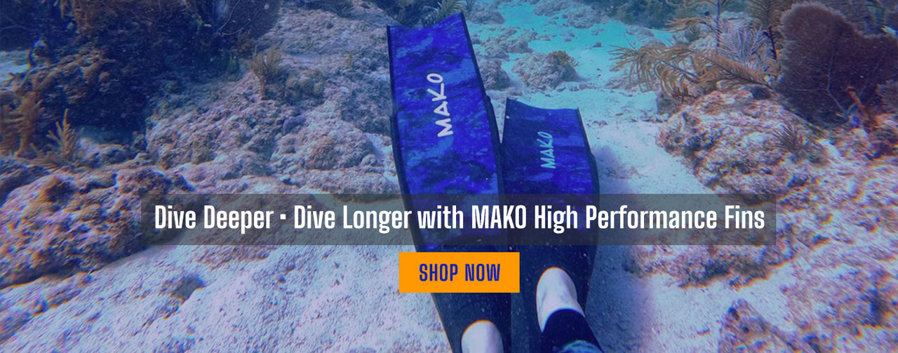  MAKO Spearguns Pro Fiberglass Freedive Fins in 3D