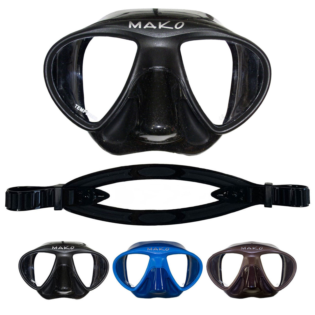 Diving Masks DEEPGEAR Ultra Low Volume Spear Fishing Mask Black Silicone  freediving Mask Top Spear Fishing and Diving Gear Temperature Scuba Mask
