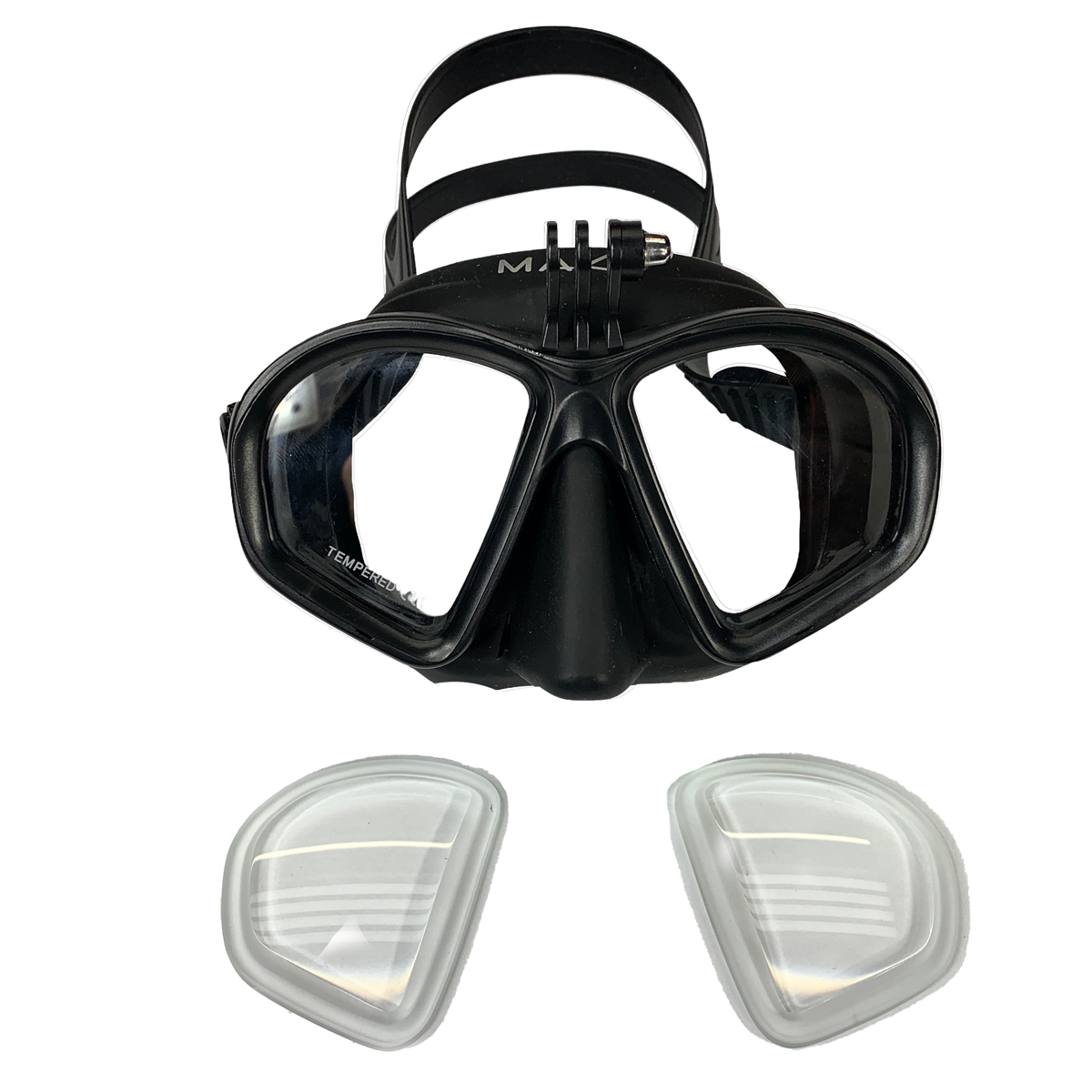 Cressi F1 Mask - Maschera Frameless per Immersioni e Snorkeling, Nero